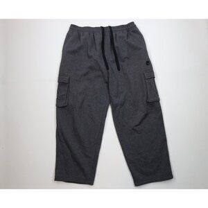 Vtg Y2K And1 And One Basketball Mens XL Faded Heavy Wide Leg Cargo Sweatpants